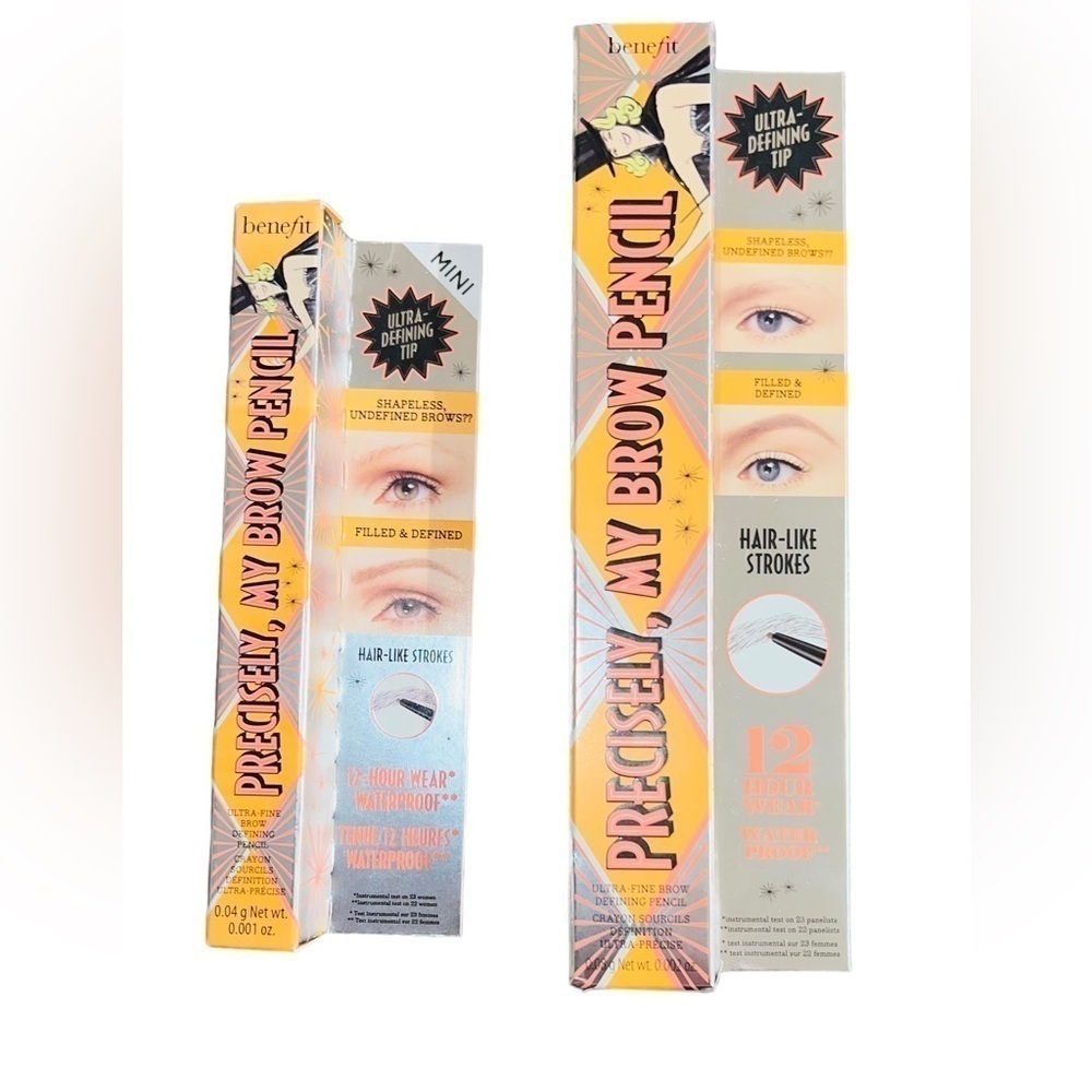 Benefit Precisely My Brow Pencil Waterproof Eyebrow #2 Mini #3 FS Brown NIB